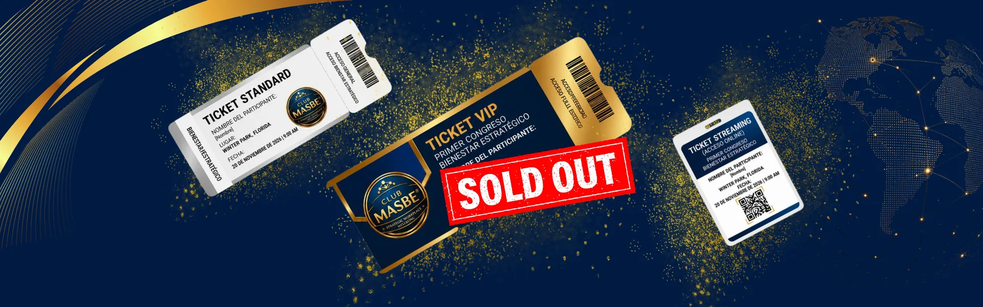 Congress tickets: Standard, VIP, and Streaming